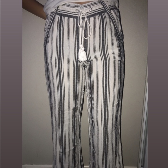 long striped pants🖤🤍 - Picture 1 of 2